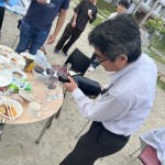 2023年6月13日 先導研伊都分室の永窪さん(いつもお世話になってます!)がワインを差入れてくださいました